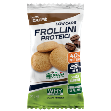 Why Nature- Frollini Proteici 30g Caffè