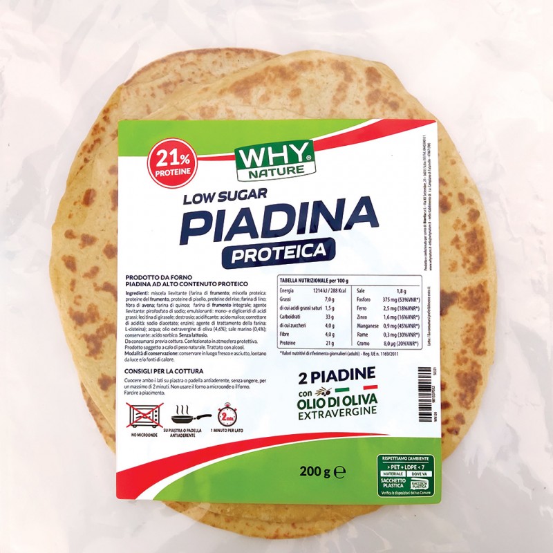 PIADINA PROTEICA 2x100g why nature