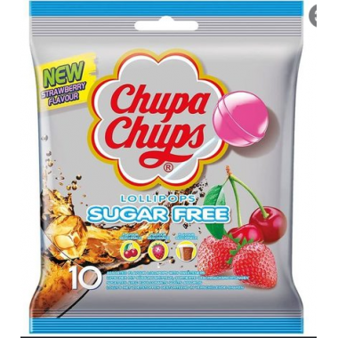 Chupa Chups MIX - SUGAR FREE (busta da 10 lecca lecca)